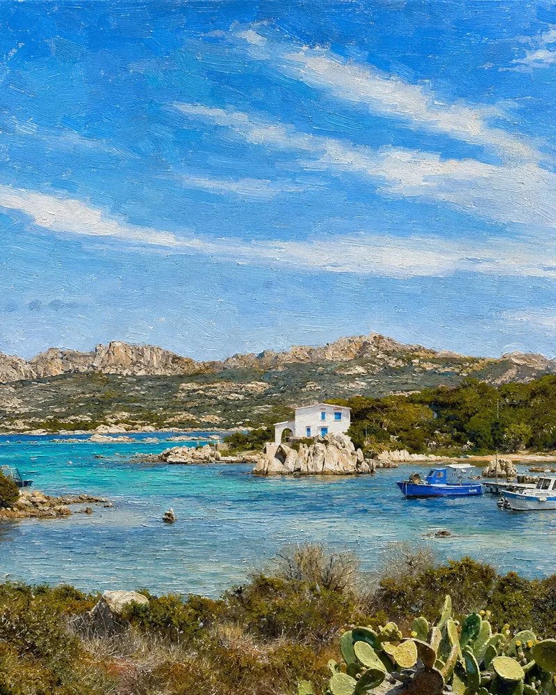 La Maison sur l'eau · photographie picturale sur toile, finalisée à la main, Provence